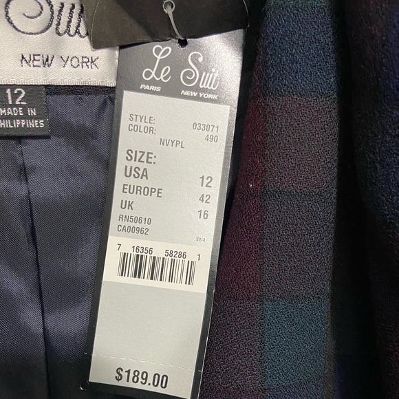 NWT Vintage Le Suit Jacket SZ 12 - Picture 10 of 10